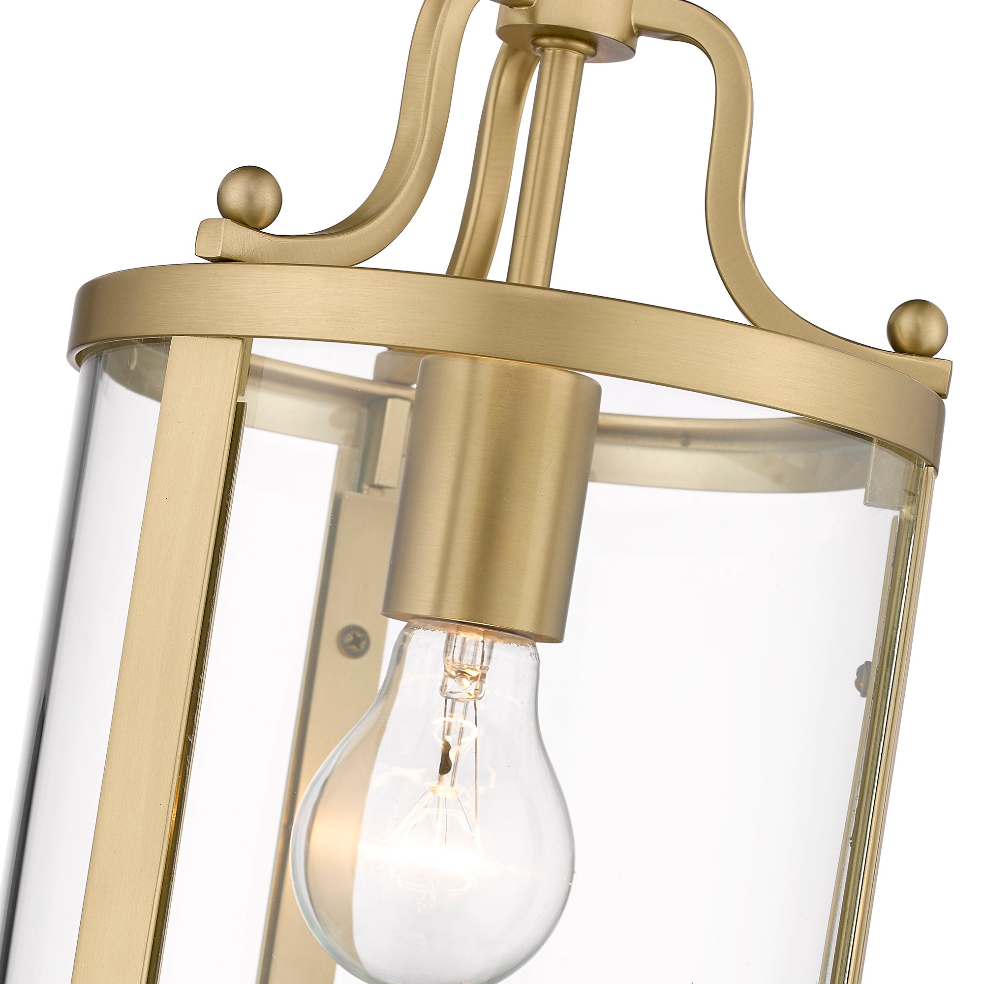 Golden Lighting Payton 1-light Pendant in Brushed Champagne Brass - - Golden Lighting