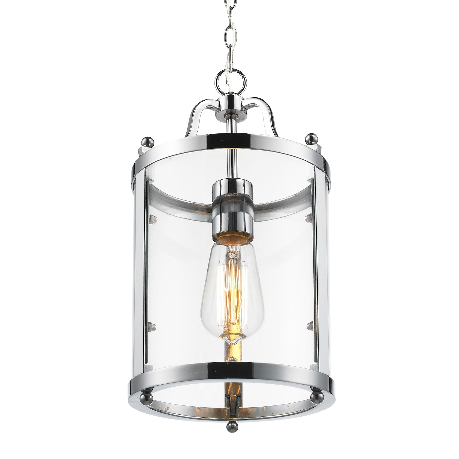 Golden Lighting Payton 1-light Pendant in Chrome - - Golden Lighting