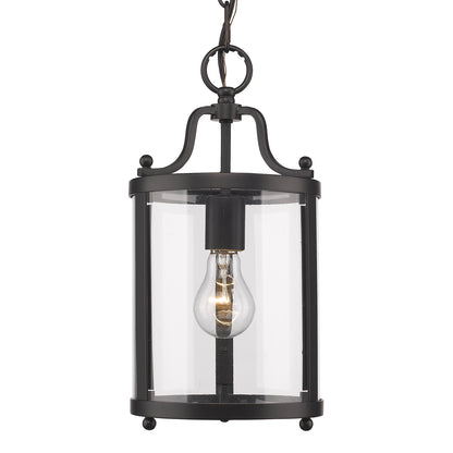 Golden Lighting Payton 1-light Pendant in Matte Black