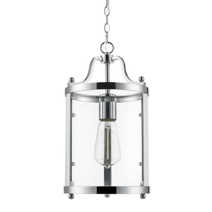 Payton Mini Pendant in Chrome with Clear Glass - Chrome / Clear Glass / Clear - Golden Lighting