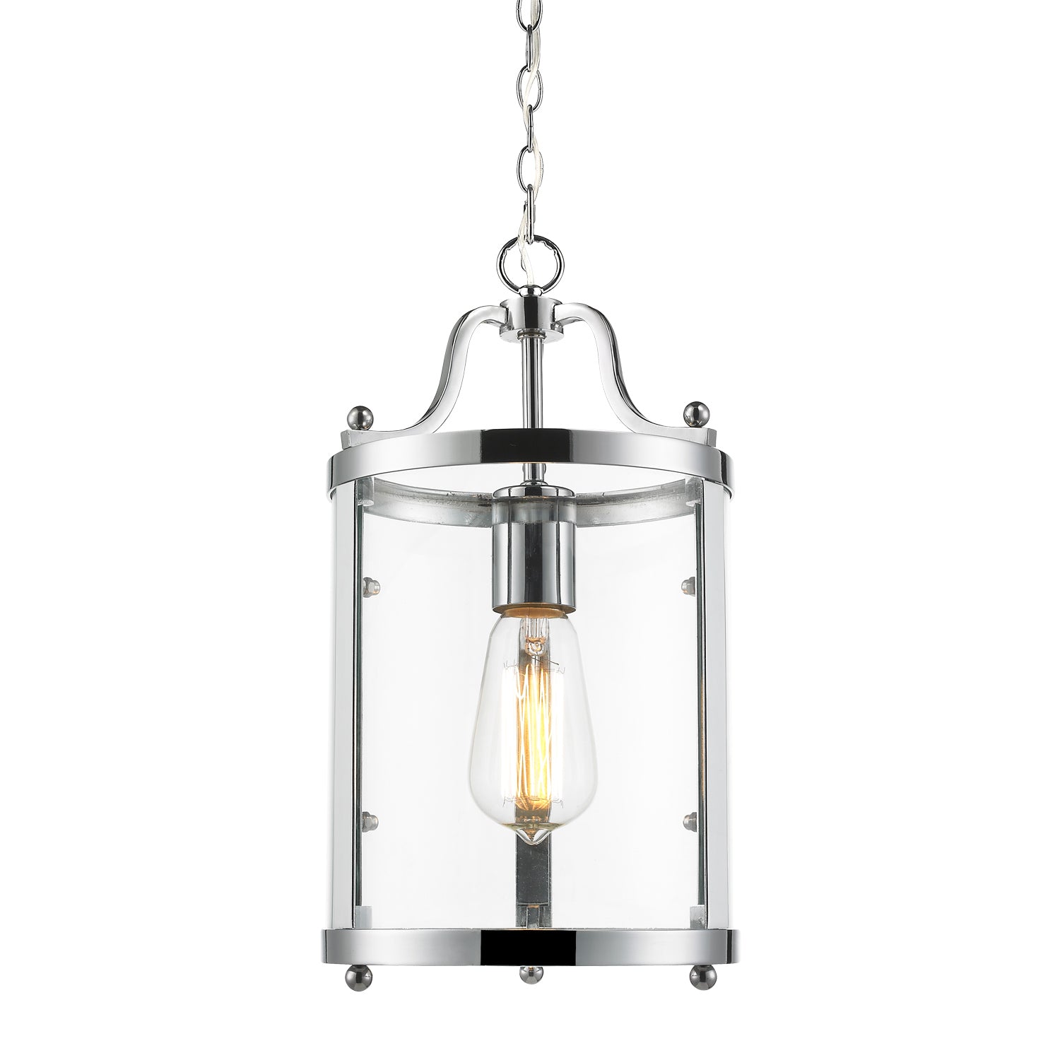 Golden Lighting Payton 1-light Pendant in Chrome