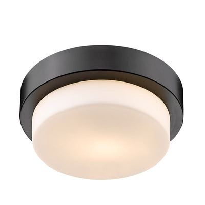 Morgon 1-light Flush Mount in Matte Black - - Golden Lighting