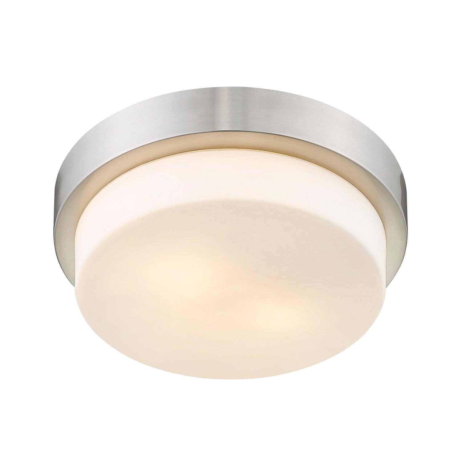 Morgon 2-light 11" Flush Mount in Pewter and Opal Glass