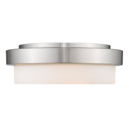 Multi-Family Flush Mount in Pewter with Opal Glass - Pewter / Opal / White - Golden Lighting