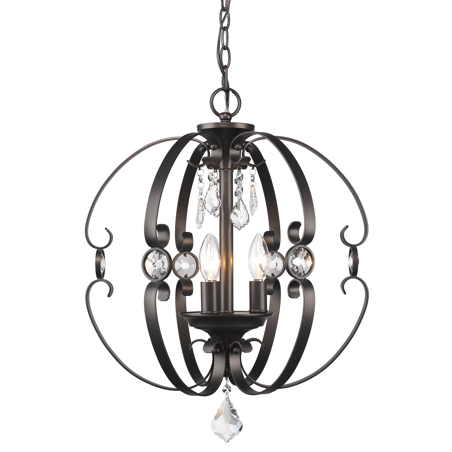 Ella 3 Light Pendant - - Golden Lighting