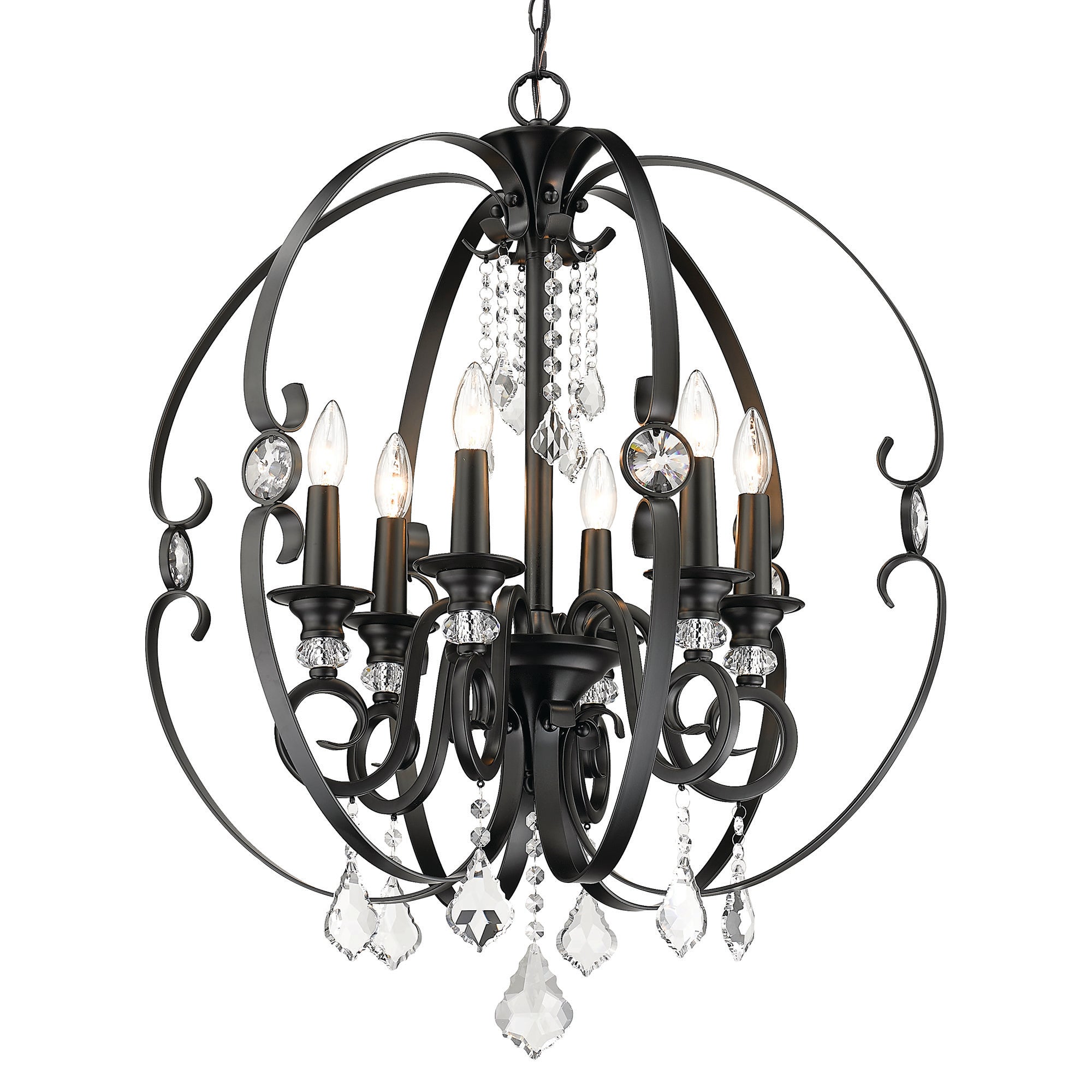 Ella 6 Light Chandelier - - Golden Lighting