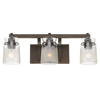 Golden Lighting Travers 3-light Vanity in Rubbed Bronze - - Golden Lighting