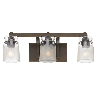 Golden Lighting Travers 3-light Vanity in Rubbed Bronze - - Golden Lighting