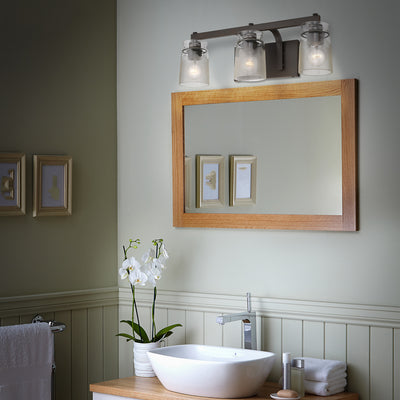 Golden Lighting Travers 3-light Vanity in Rubbed Bronze - - Golden Lighting