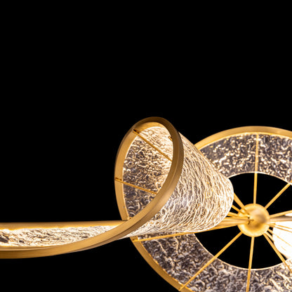 Ziva by Golden Lighting Aurora Integrated LED Island Light in Brushed Champagne - - Golden Lighting