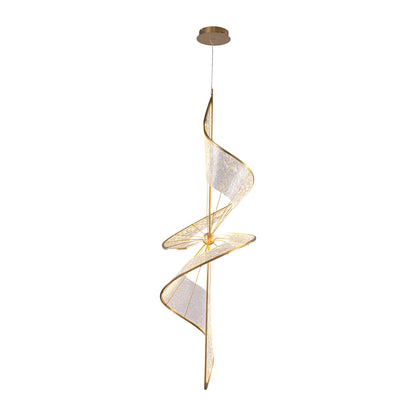 Aurora LED Large Pendant in Brushed Champagne - - Golden Lighting