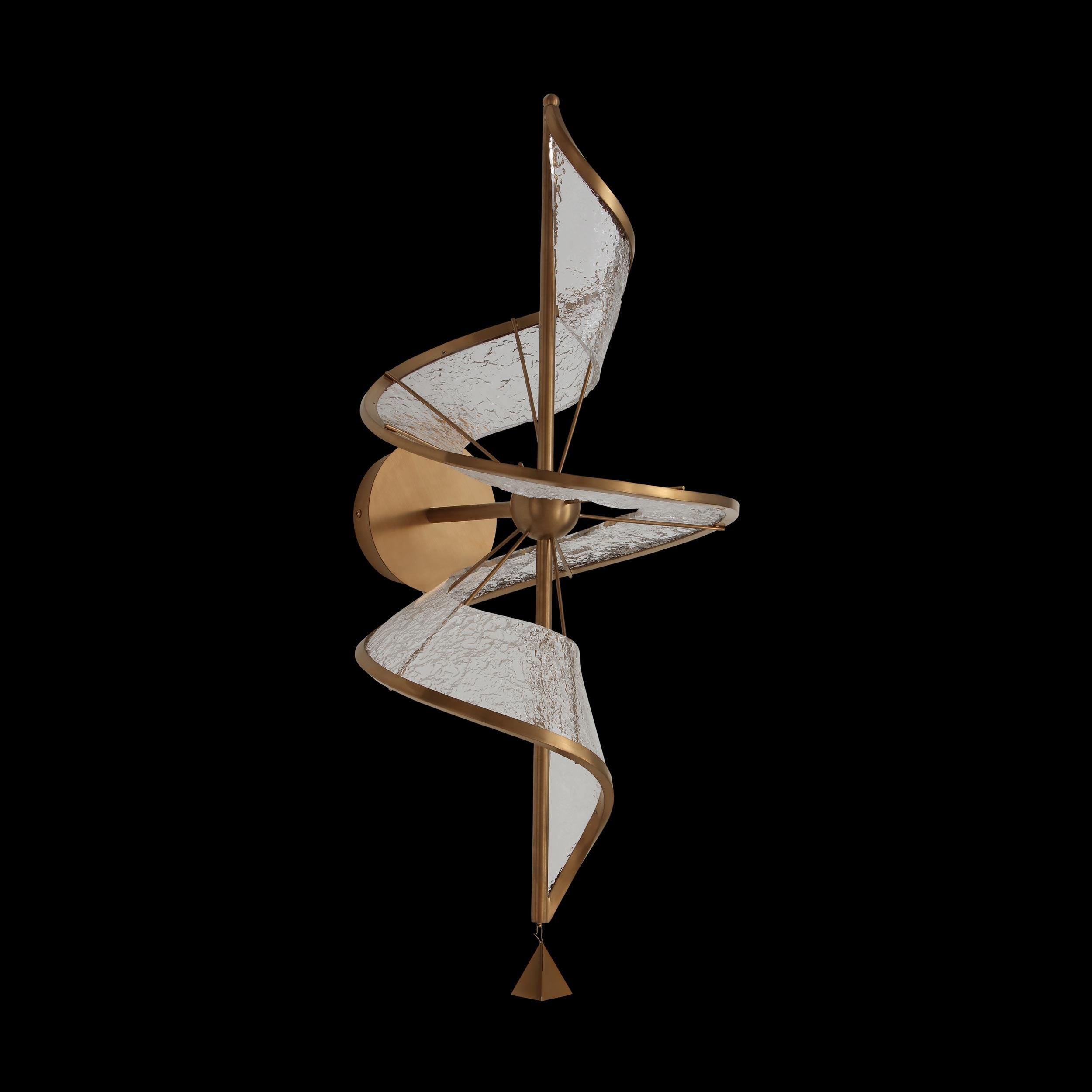 Ziva by Golden Lighting Aurora Integrated LED Wall Sconce in Brushed Champagne - - Golden Lighting