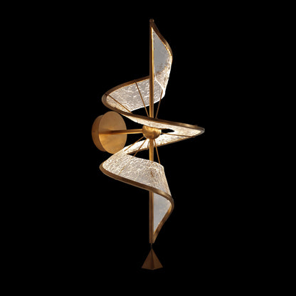 Ziva by Golden Lighting Aurora Integrated LED Wall Sconce in Brushed Champagne - - Golden Lighting