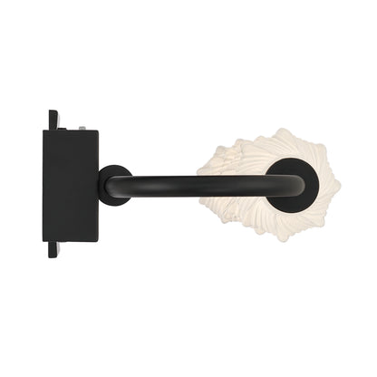 Golden Lighting Geode Integrated LED 32in Outdoor Wall in Matte Black with Fluted Striped Glass - - Golden Lighting