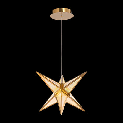 Ziva by Golden Lighting Spectrum Integrated LED 18in Pendant in Rose Gold - - Golden Lighting