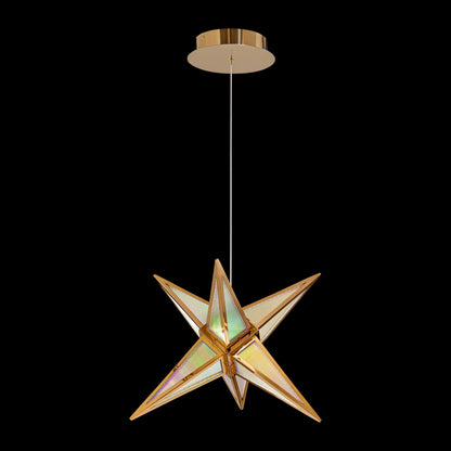Ziva by Golden Lighting Spectrum Integrated LED 18in Pendant in Rose Gold - - Golden Lighting