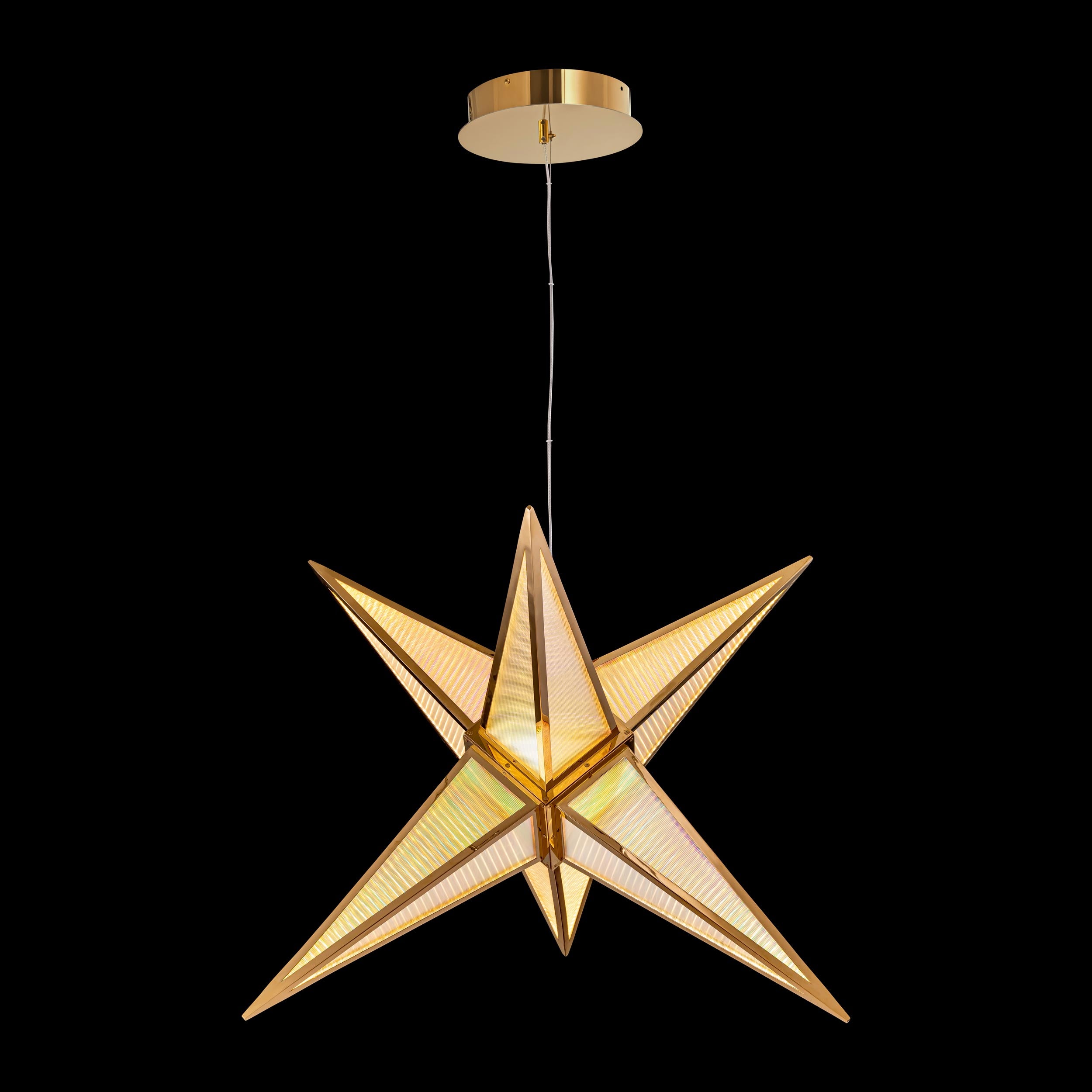 Ziva by Golden Lighting Spectrum Integrated LED 29in Pendant in Rose Gold - - Golden Lighting