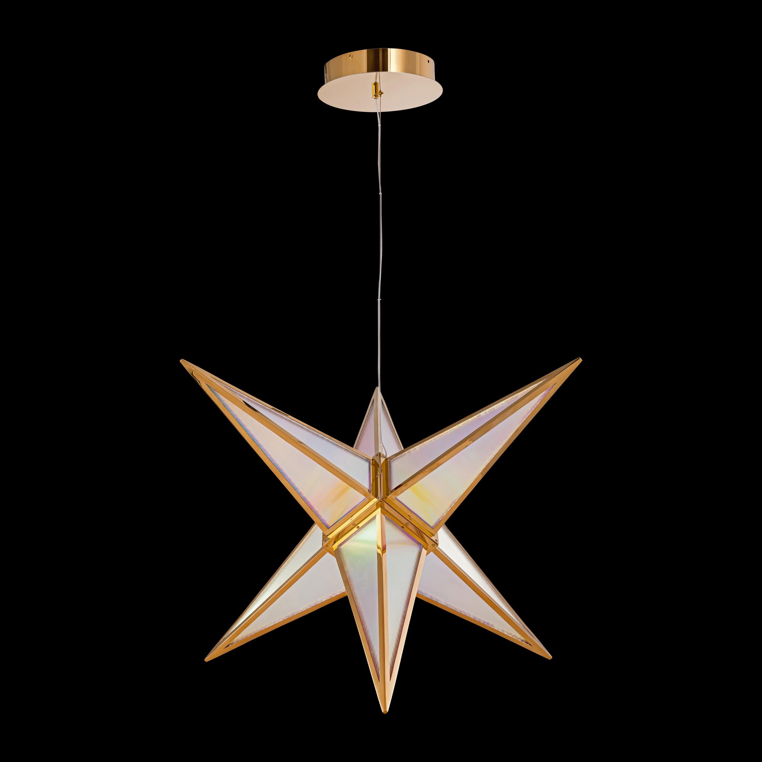 Ziva by Golden Lighting Spectrum Integrated LED 29in Pendant in Rose Gold - - Golden Lighting