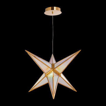 Ziva by Golden Lighting Spectrum Integrated LED 29in Pendant in Rose Gold - - Golden Lighting