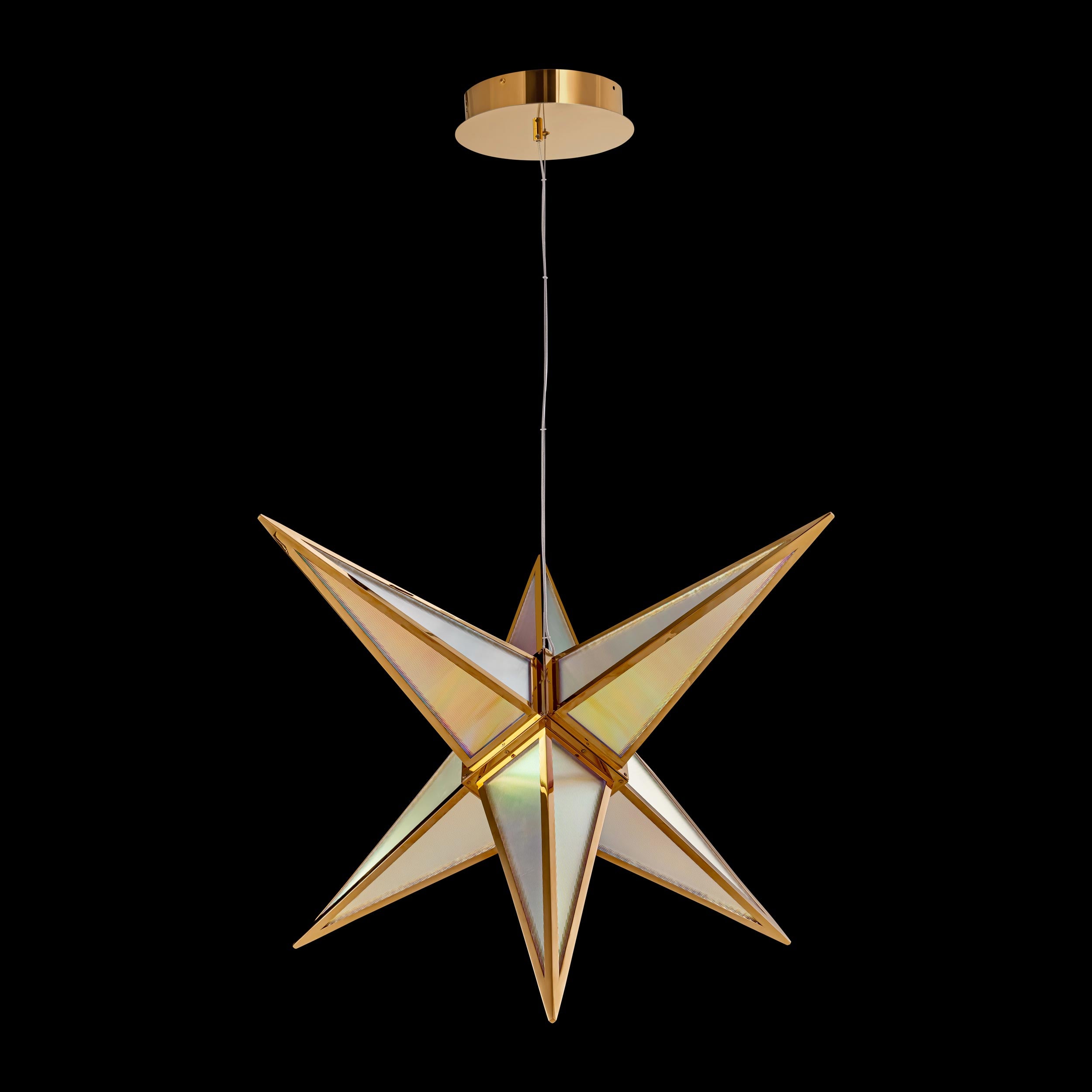 Ziva by Golden Lighting Spectrum Integrated LED 29in Pendant in Rose Gold - - Golden Lighting