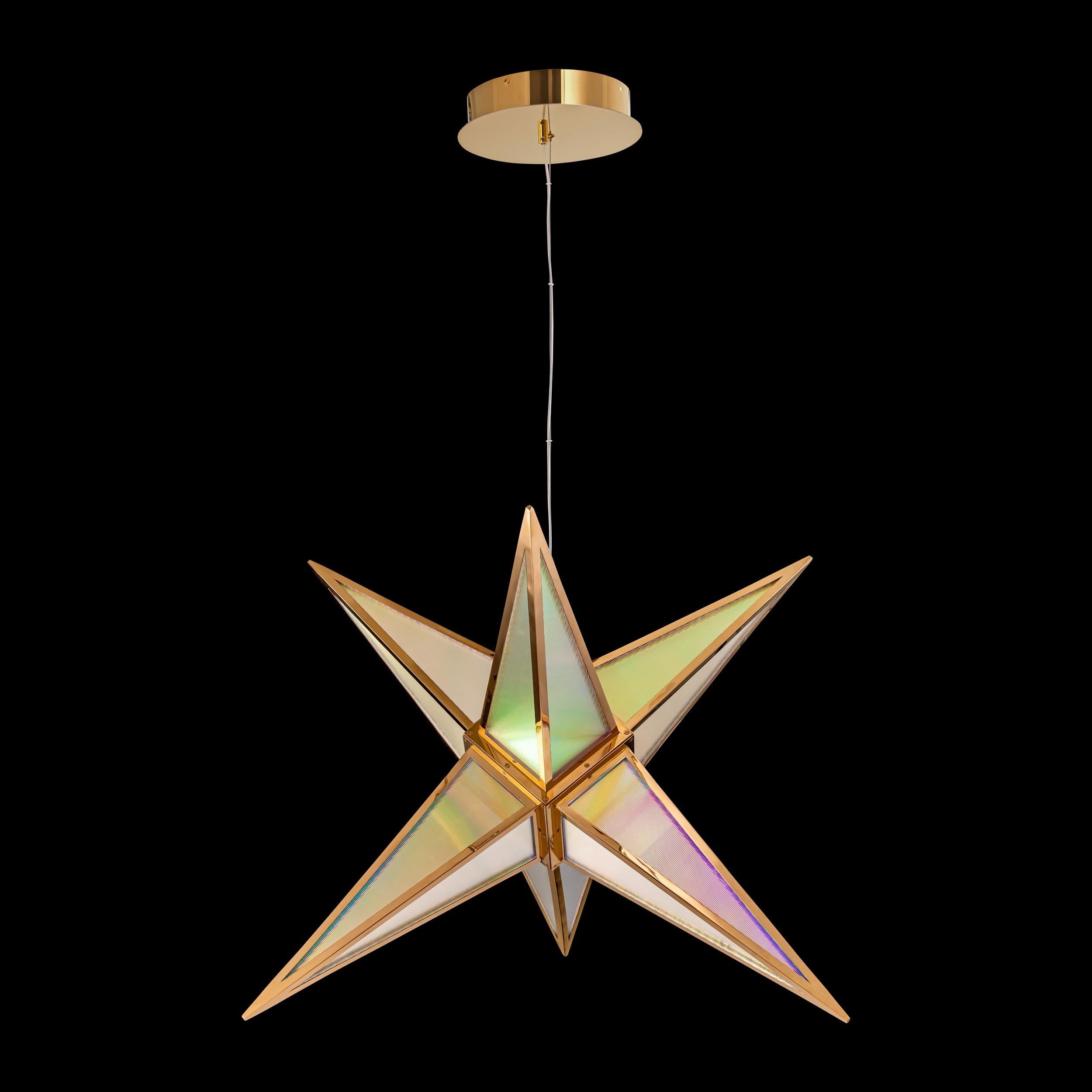 Spectrum - 30" LED Pendant - Rose Gold / No Shade / N/A - Golden Lighting