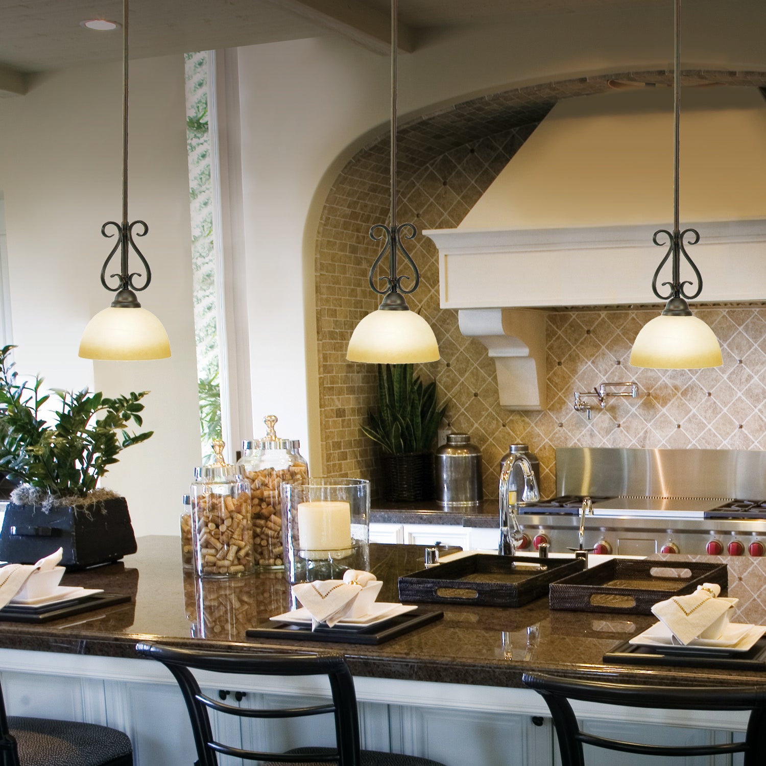 Riverton 1-light Pendant in Peppercorn