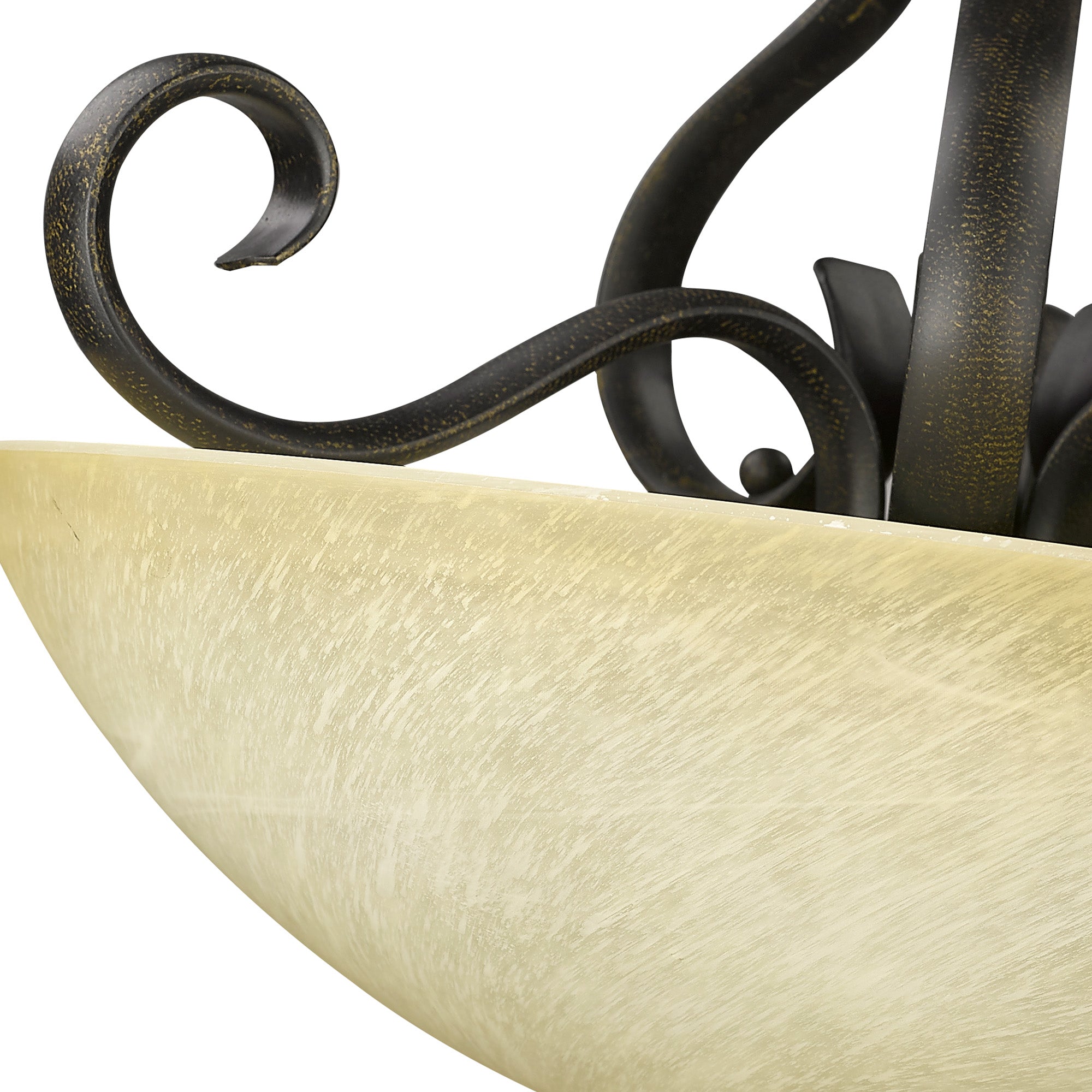 Riverton 3-light Semi-Flush Mount in Peppercorn