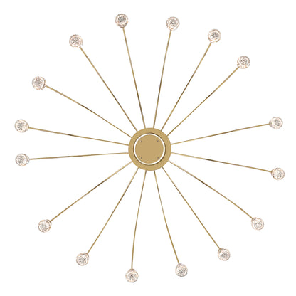 Vario Integrated LED 16 light Chandelier in Titanium Gold with Rose diffusers - - Golden Lighting