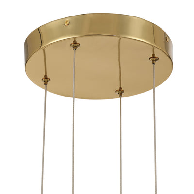 Vario Integrated LED 16 light Chandelier in Titanium Gold with Crystal diffusers - - Golden Lighting