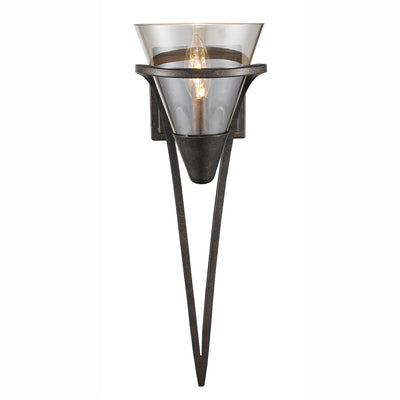 Olympia 1-light Wall Sconce in Burnt Sienna, alternate view - Golden Lighting