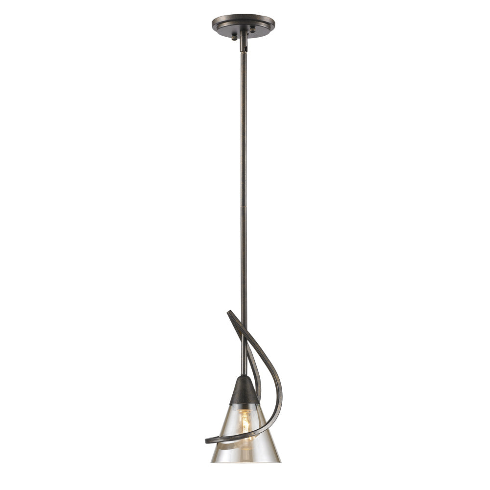 Olympia 1-light Pendant in Burnt Sienna