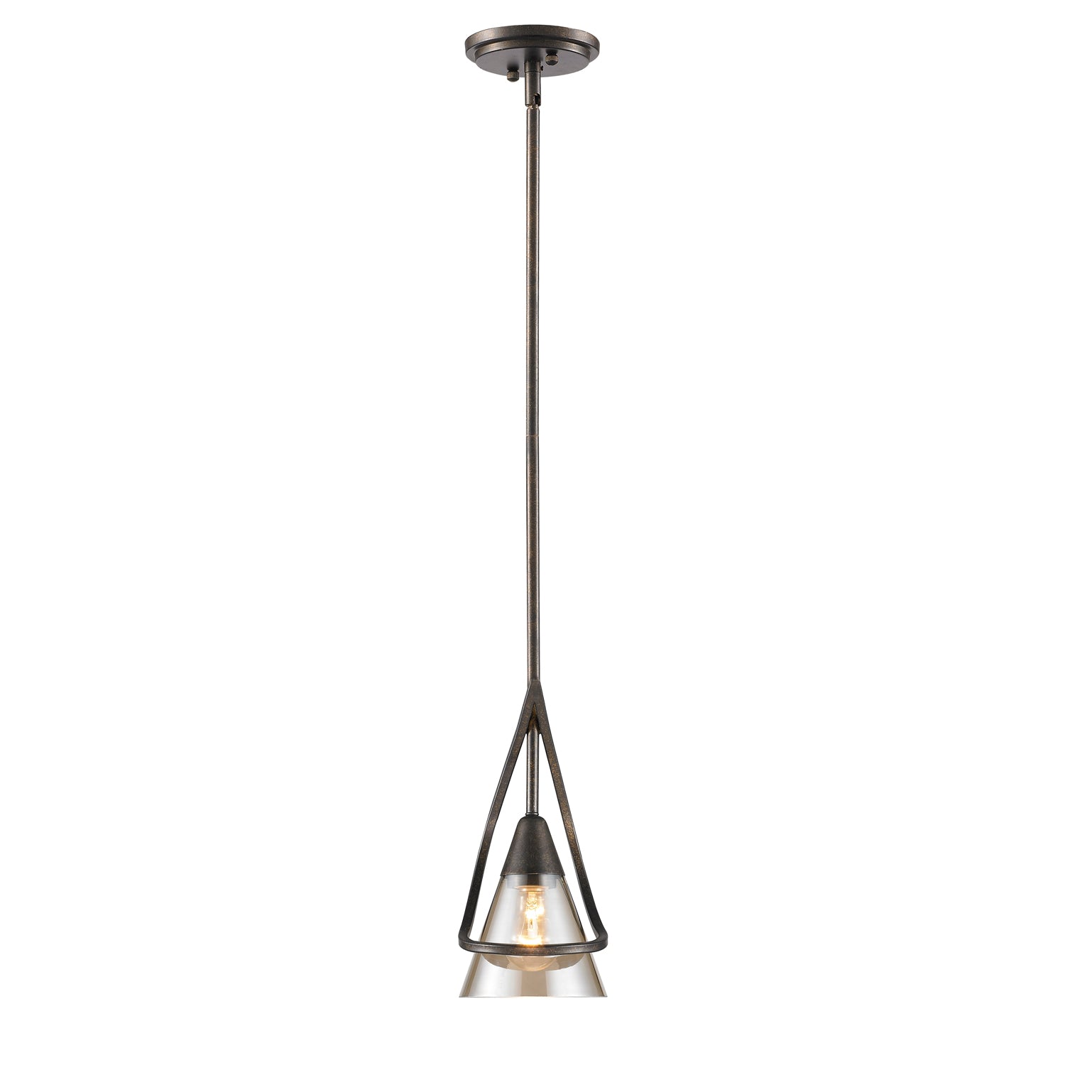 Olympia 1-light Pendant in Burnt Sienna