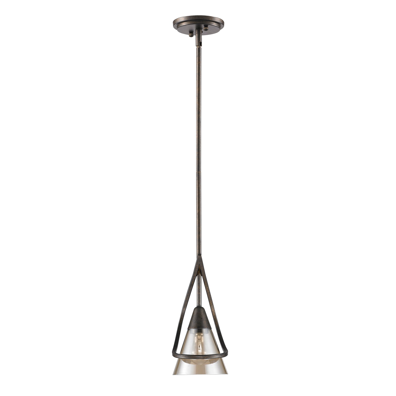 Olympia 1-light Pendant in Burnt Sienna