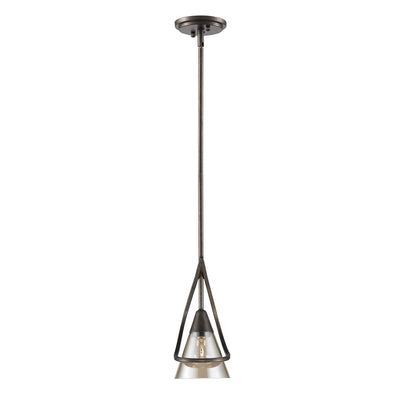Olympia 1-light Pendant in Burnt Sienna, alternate view - Golden Lighting