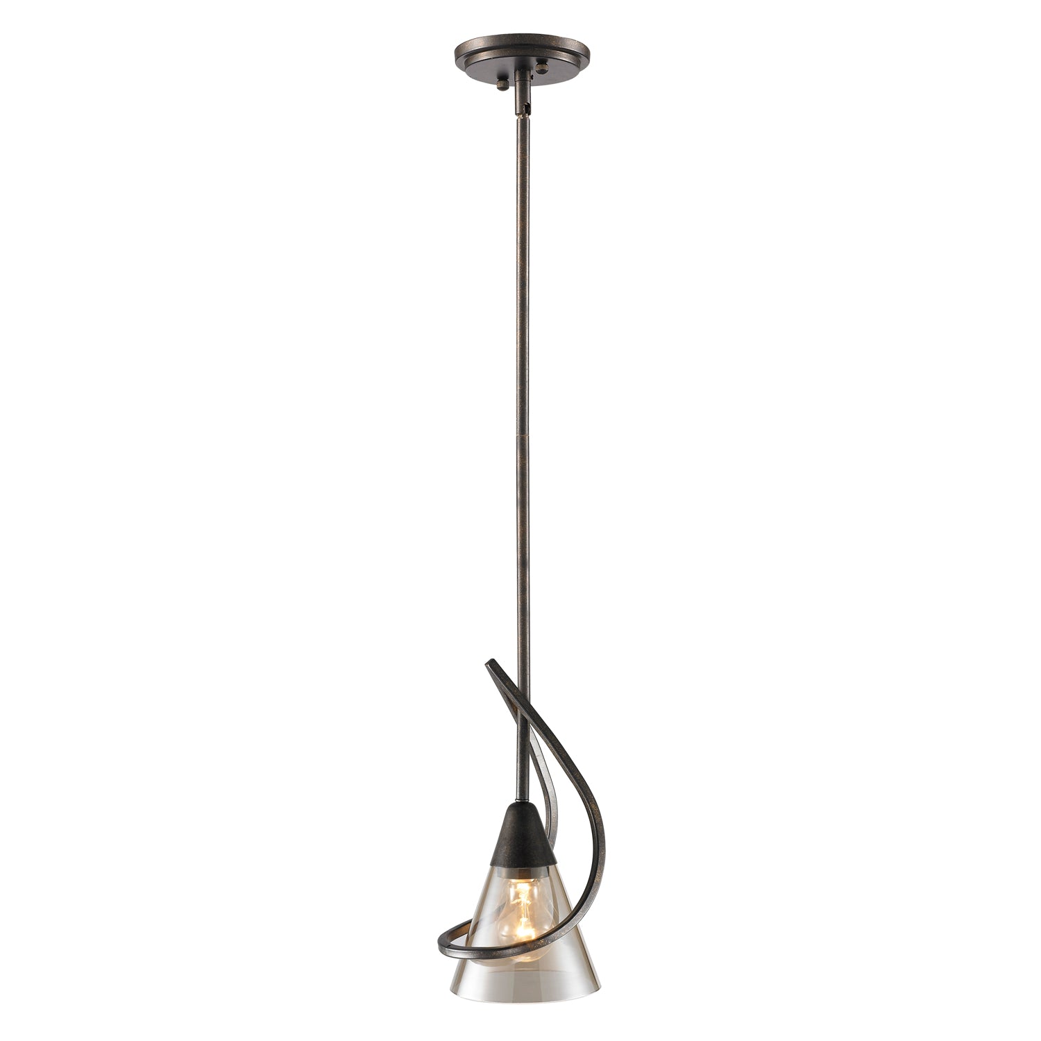 Olympia 1-light Pendant in Burnt Sienna