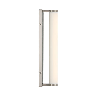 Stratum Integrated LED 18in Vanity in Brushed Nickel with Persian Green Marble - - Golden Lighting