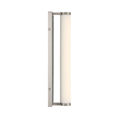 Stratum Integrated LED 18in Vanity in Brushed Nickel with Persian Green Marble - - Golden Lighting