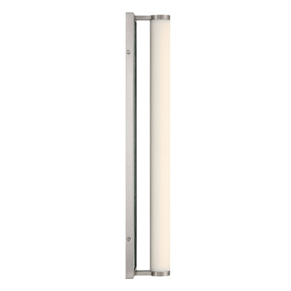 Stratum Integrated LED 24in Vanity in Brushed Nickel with Persian Green Marble - - Golden Lighting