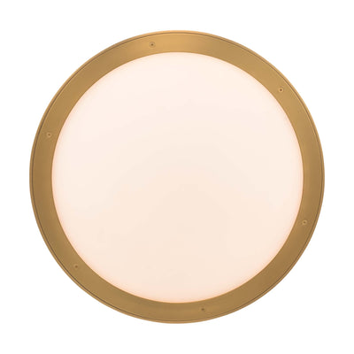 Golden Lighting Cameron Integrated LED 17in Pendant in Brushed Champagne Brass with Etched Glass - - Golden Lighting
