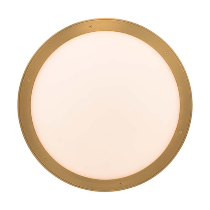Golden Lighting Cameron Integrated LED 17in Pendant in Brushed Champagne Brass with Etched Glass - - Golden Lighting