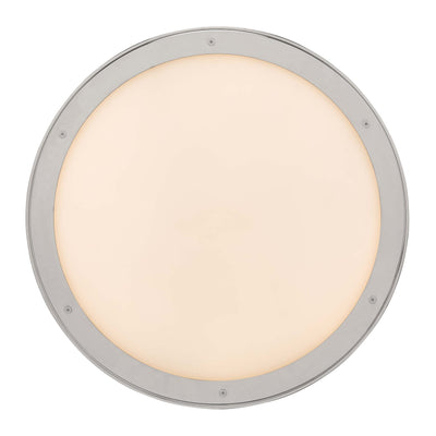 Golden Lighting Cameron Integrated LED 17in Pendant in Polished Nickel with Etched Glass - - Golden Lighting