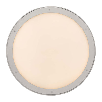 Golden Lighting Cameron Integrated LED 17in Pendant in Polished Nickel with Etched Glass - - Golden Lighting