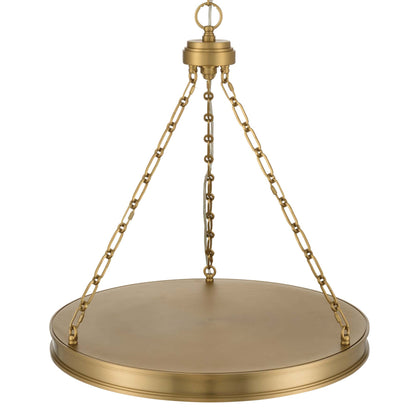 Golden Lighting Cameron Integrated LED 24in Pendant in Brushed Champagne Brass with Etched Glass - - Golden Lighting