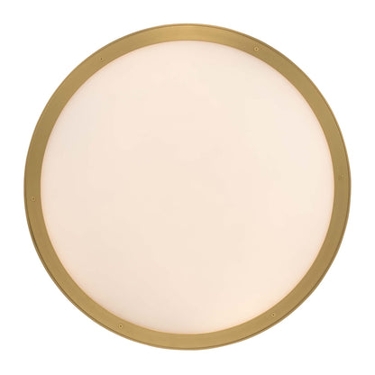 Golden Lighting Cameron Integrated LED 24in Pendant in Brushed Champagne Brass with Etched Glass - - Golden Lighting