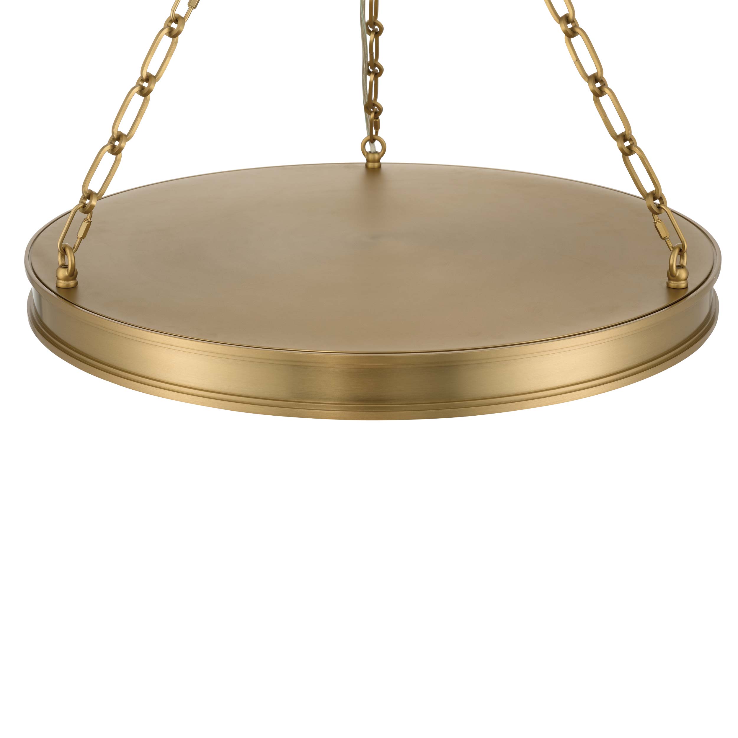 Golden Lighting Cameron Integrated LED 24in Pendant in Brushed Champagne Brass with Etched Glass - - Golden Lighting