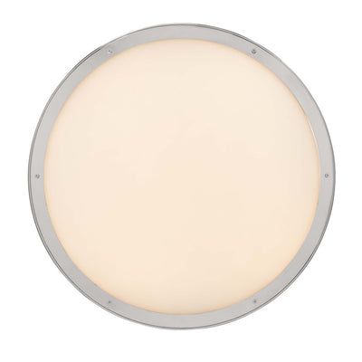 Golden Lighting Cameron Integrated LED 24in Pendant in Polished Nickel with Etched Glass - - Golden Lighting