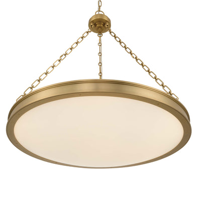 Golden Lighting Cameron Integrated LED 30in Pendant in Brushed Champagne Brass with Etched Glass - - Golden Lighting
