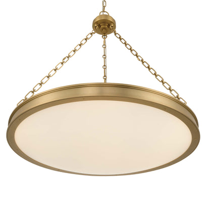 Golden Lighting Cameron Integrated LED 30in Pendant in Brushed Champagne Brass with Etched Glass - - Golden Lighting