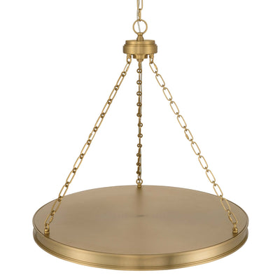 Golden Lighting Cameron Integrated LED 30in Pendant in Brushed Champagne Brass with Etched Glass - - Golden Lighting