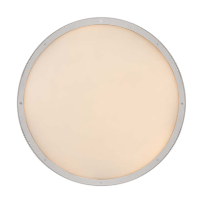 Golden Lighting Cameron Integrated LED 30in Pendant in Polished Nickel with Etched Glass - - Golden Lighting